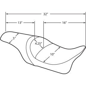 DRAG - PREDATOR 2-UP SEAT- SMOOTH AND LOW - '97-'07 TOURING