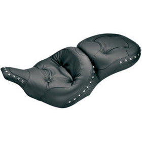 MUSTANG - ONE-PIECE ULTRA TOURING SEAT - REGAL STYLE W/ CHROME STUDS - '99-07 TOURING