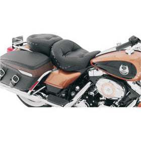 MUSTANG - ONE-PIECE ULTRA TOURING SEAT - REGAL BLACK W/ BLACK STUDS - '08-20 TOURING