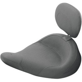 MUSTANG - SOLO SEAT W/ REMOVABLE DRIVER BACKREST FOR AIR RIDE -ELECTRA GLIDE POLICE MODELS W/ AIR RIDE SEAT