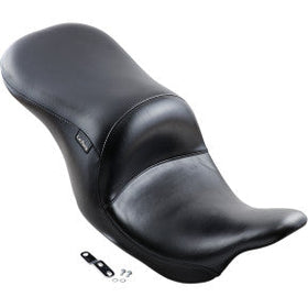 LE PERA - MAVERICK SEAT - BLACK VINYL, SMOOTH UP FRONT SEAT - '08-'20 TOURING