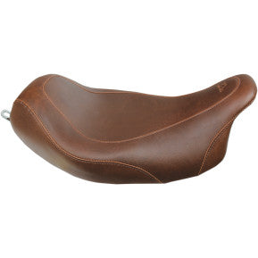 MUSTANG - WIDE TRIPPER SOLO SEAT - BROWN, SMOOTH - '08-20 TOURING
