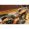 RSD - FLATOUT ENZO 2-UP SEAT - BLACK W/ BROWN RAISED DETAILING - '08-'20 TOURING