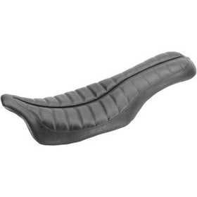 RSD - FLATOUT ENZO 2-UP SEAT - BLACK W/ BLACK RAISED DETAILING - '08-'20 TOURING