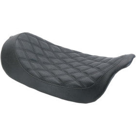 RSD - BOSS SOLO SEAT - BLACK W/ BLACK PERFORATED DIAMOND SECTIONS - '08-20 TOURING