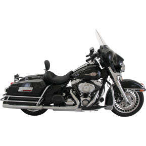 MUSTANG - LOWDOWN SOLO SEAT - WITH DRIVER BACKREST - BLACK STUDDED, VINYL - '09-20 TOURING
