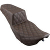 SADDLEMEN - STEP UP SEAT - BROWN - FULL LATTICE STITCH - '97-'07 TOURING