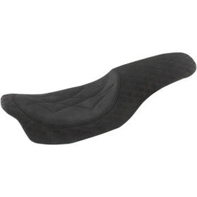 MUSTANG - REVERE JOURNEY ONE-PIECE SEAT - DIAMOND STITCH, BLACK THREAD - '08-20 TOURING