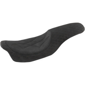 MUSTANG - REVERE JOURNEY ONE-PIECE SEAT - DIAMOND STITCH, BLACK THREAD - '08-20 TOURING