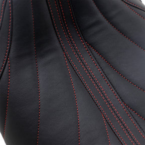 MUSTANG - REVERE JOURNEY SOLO SEAT - GRAVITY STITCH, RED THREAD - '08-20 TOURING