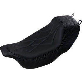MUSTANG - REVERE JOURNEY SOLO SEAT - DIAMOND STITCH, BLACK THREAD - '08-20 TOURING
