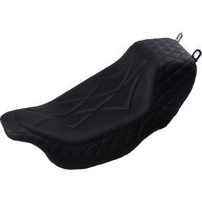 MUSTANG - REVERE JOURNEY SOLO SEAT - DIAMOND STITCH, BLACK THREAD - '08-20 TOURING