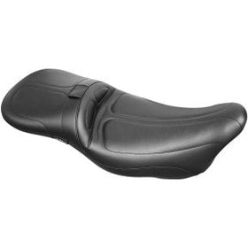 LE PERA - MAVERICK DADDY LONG LEGS SEAT - BLACK HR INLAY, PERFORATED DOUBLE DIAMOND STITCH - '08-'21 TOURING