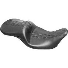 LE PERA - MAVERICK SEAT - HR BLACK INLAY, PERFORATED DOUBLE DIAMOND STITCH - '08-'20 TOURING