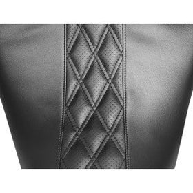 LE PERA - MAVERICK SEAT - HR BLACK INLAY, PERFORATED DOUBLE DIAMOND STITCH - '08-'20 TOURING