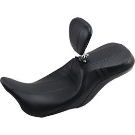 LE PERA - OUTCAST 2UP SEAT W/ BACKREST - BLACK CARBON FIBER - '08-'21 TOURING