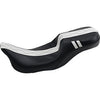 LE PERA - OUTCAST DADDY LONG LEGS SEAT - BLACK 2-UP SEAT W/ WHITE DOUBLE DIAMOND INLAY - '08-'21 TOURING
