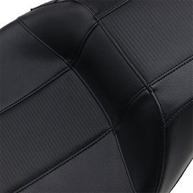 LE PERA - OUTCAST 2UP SEAT W/ BACKREST CAPABILITY - BLACK CARBON FIBER - '08-'21 TOURING