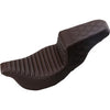SADDLEMEN - STEP UP SEAT - DARK BROWN - FRONT TUCK & ROLL AND REAR LATTICE STITCH - '08-'23 TOURING