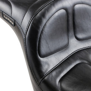 LE PERA - MAVERICK DADDY LONG LEGS SEAT - BLACK, STITCHED - '06-17 SOFTAIL