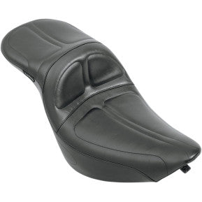 LE PERA - MAVERICK DADDY LONG LEGS SEAT - BLACK, STITCHED - '00-17 SOFTAIL