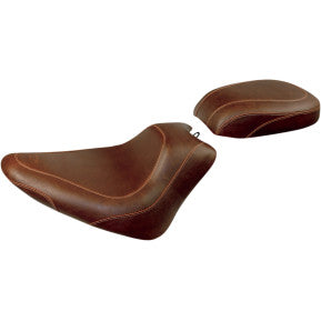 MUSTANG - WIDE TRIPPER REAR SEAT - BROWN, VINTAGE - '11-17 FXS, FLS, & FLSS