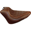 MUSTANG - WIDE TRIPPER SOLO SEAT - BROWN, DIAMOND STITCH - '11-17 FXS, FLS, & FLSS