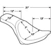 DRAG - PREDATOR 2-UP SEAT - SMOOTH - '11-17 SOFTAIL