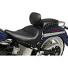 MUSTANG - WIDE STYLE SOLO SEAT WITH REMOVABLE BACKREST - STUDDED - '05-17 FLSTN & EFI FLSTNI
