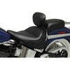 MUSTANG - WIDE STYLE SOLO SEAT WITH REMOVABLE BACKREST - BLACK, VINTAGE - '05-17 FLSTN & EFI FLSTNI