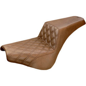SADDLEMEN - STEP UP SEAT - BROWN, FRONT LATTICE SEAT - '18-20 FXBB