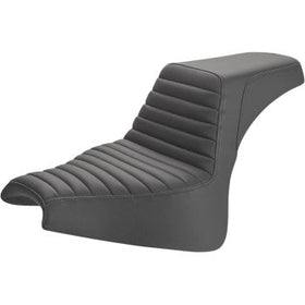 SADDLEMEN - STEP UP SEAT - BLACK, TUCK AND ROLL - '18-20 FXFB & FXFBS