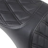 DRAG - PREDATOR III SEAT - DOUBLE DIAMOND, BLACK THREAD - '18-21 SOFTAIL
