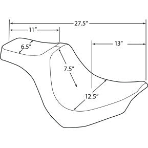 DRAG - PREDATOR III SEAT - SMOOTH - '18-20 SOFTAIL