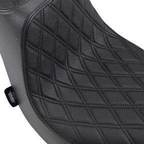 DRAG - PREDATOR III SEAT - DOUBLE DIAMOND, BLACK THREAD - '18-20 SOFTAIL