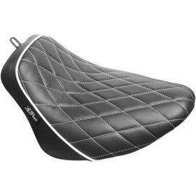 LE PERA - BARE BONES SOLO SEAT - DIAMOND STITCH, WHITE PIPING - '18-20 FLFB, FLFBS, FXBR, & FXBRS