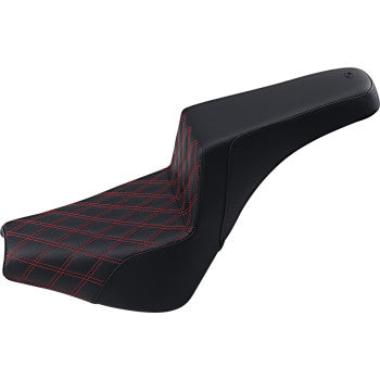 SADDLEMEN - STEP UP SEAT - RED, LATTICE STITCH - '18-24 FXBB