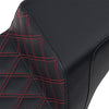 SADDLEMEN - STEP UP SEAT - RED, LATTICE STITCH - '18-24 FXBB