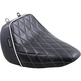 LE PERA - BARE BONES SOLO SEAT - DIAMOND STITCH, WHITE PIPING - '18-21 FLFB & FLFBS