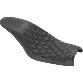 RSD - BOSS 2-UP SEAT - BLACK, DOUBLE DIAMOND STITCH - '06-17 DYNA