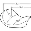 DRAG - SOLO SEAT WITH EZ GLIDE II BACKREST OPTION - MILD STITCH - '06-17 DYNA