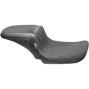 LE PERA - KICKFLIP SEAT - BLACK, DIAMOND GRIP SEAT - '06-17 DYNA