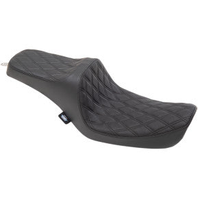 DRAG - PREDATOR III SEAT - DOUBLE DIAMOND STITCH, BLACK THREAD - '96-03 DYNA