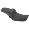DRAG - PREDATOR III SEAT - DOUBLE DIAMOND STITCH, SILVER THREAD - '96-03 DYNA