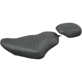 MUSTANG - TRIPPER SOLO SEAT - TUCK AND ROLL, SYNTHETIC LEATHER - '04-21 XL - 3.3 GALLON TANK