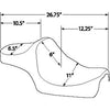 DRAG - PREDATOR III SEAT - BLACK, SMOOTH - '04-20 XL
