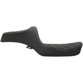 DRAG - PREDATOR III SEAT - DOUBLE DIAMOND STITCH, SILVER THREAD - '82-03 XL