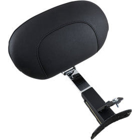 MUSTANG - DRIVER BACKREST KIT - SMOOTH, BLACK STUDS - '97-08 TOURING