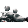 MUSTANG - DRIVER BACKREST KIT - SMOOTH, BLACK STUDS - '97-08 TOURING