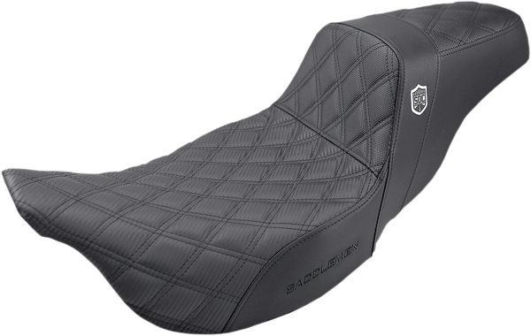 SADDLEMEN Pro Series SDC Performance Seat - w/o Backrest - Lattice Stitch - FL '08 -'23 SC80807DB